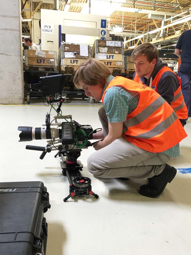 Drohnenaufnahme vom Aldenhoven Testing Center während der Videoproduktion für ZF